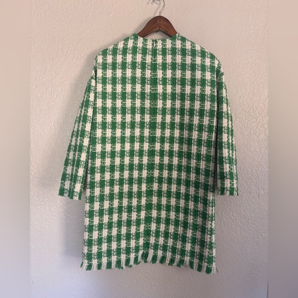 Tuckernuck Emerald Green Georgette Tweed Dress - Picture 6 of 11